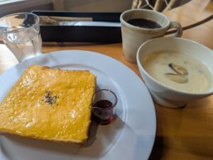 カフェbouquetのチーズトースト