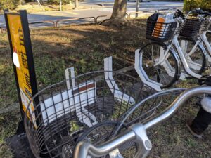 公園内にあるステーション
