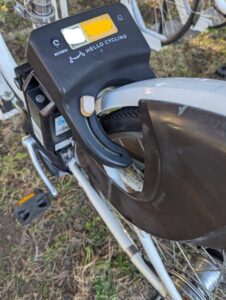 シェアサイクルの鍵