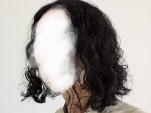 カット後のミニボブ